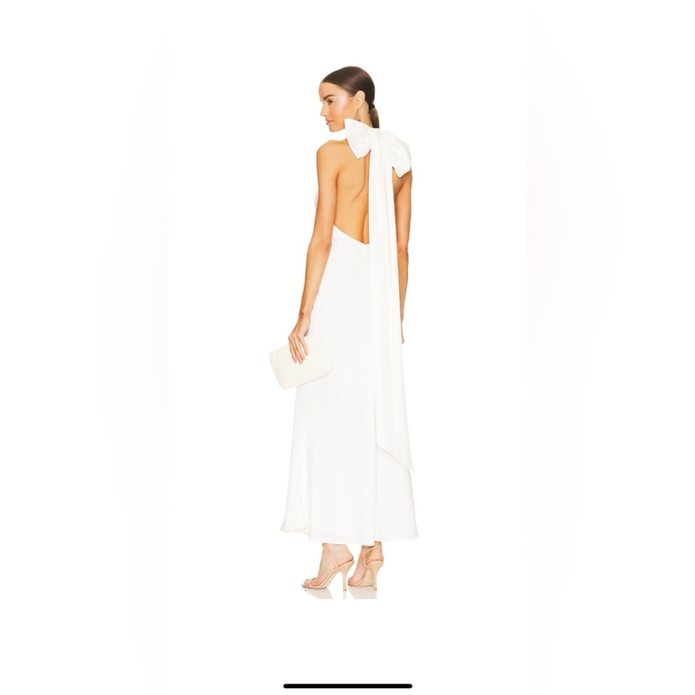 Elliatt White Halter Wedding Dress - Picture 3 of 5